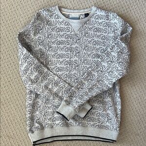 Scotch & Soda Light Gray Crewneck with Black Script